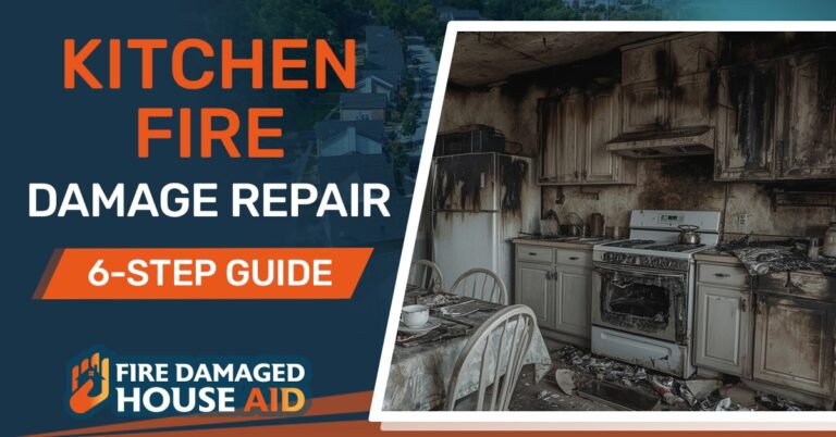 Home Kitchen Fire Damage Repair [6-Step Aftermath Mitigation]